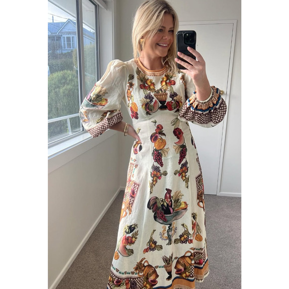 Alemais Mercado Midi Dress US 8 - Picture 9 of 9